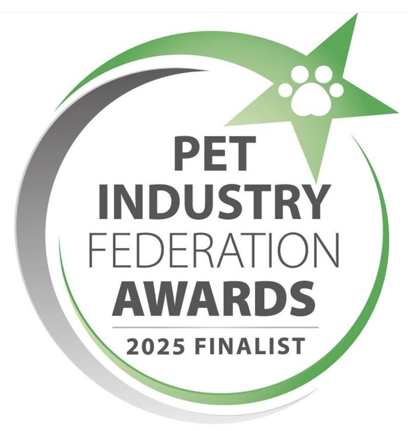 Pet Industry Federation Awards 2025 finalist badge